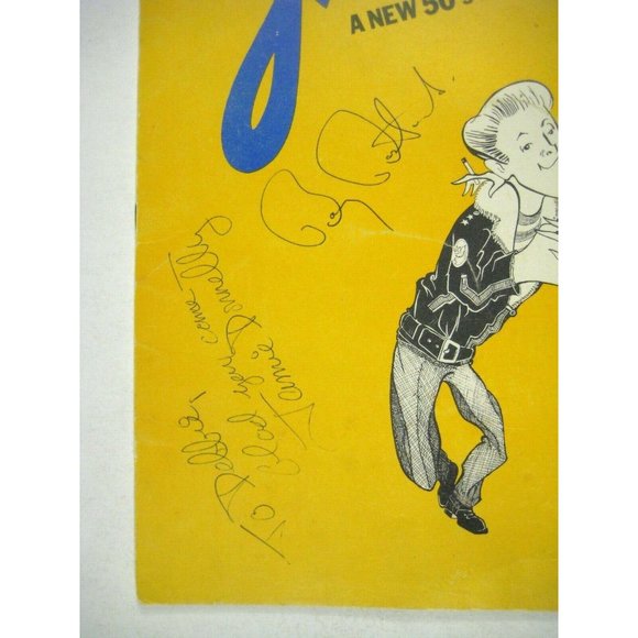 Grease Souvenir Program 1972 Signed Barry Bostwick Jamie Donnelly LOOSE PAGE - Picture 4 of 11